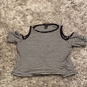 Forever 21 Striped Crop Top